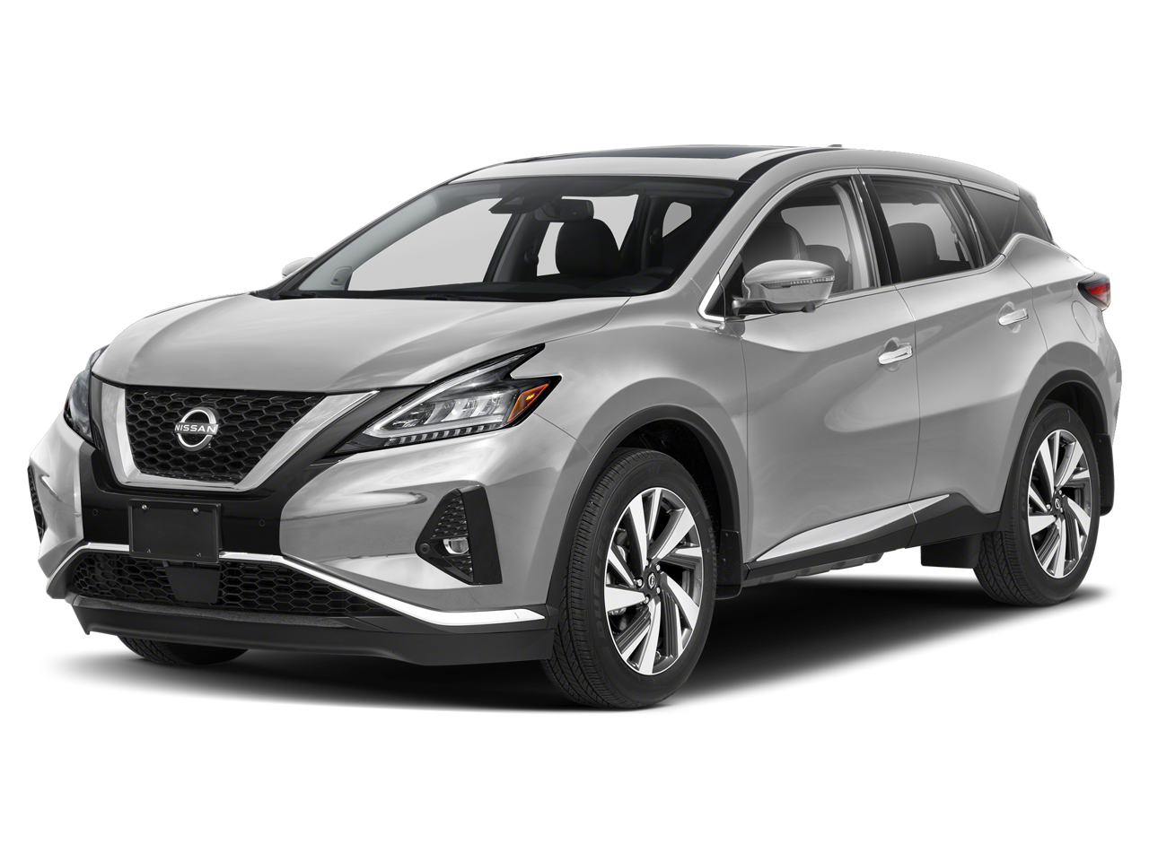2023 Nissan Murano SL in Brilliant Silver Metallic — front three-quarter view