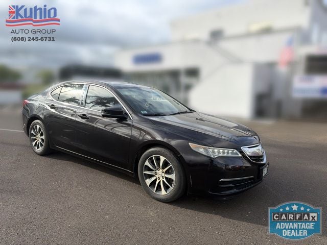 2016 Acura TLX Base in Maroon — front three-quarter view