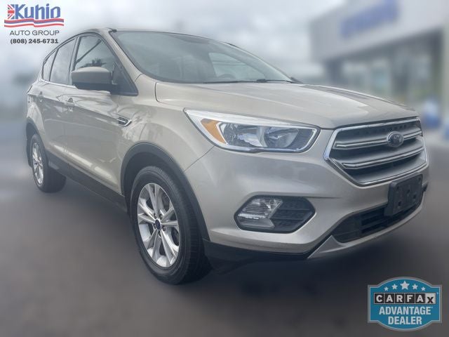 2017 Ford Escape SE in White Gold Metallic — front three-quarter view