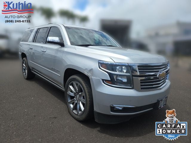 2016 Chevrolet Suburban LTZ in Silver Ice Metallic — front three-quarter view