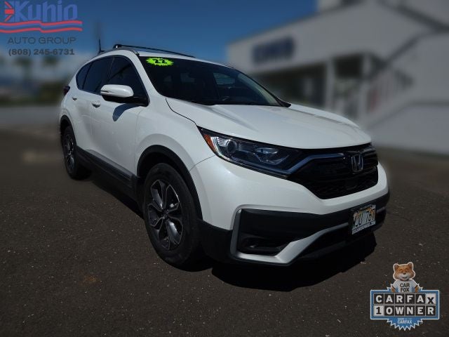 2022 Honda CR-V EX-L in White — front three-quarter view