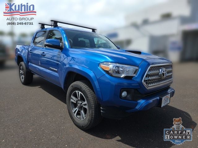 2016 Toyota Tacoma SR V6 in Blue — front three-quarter view