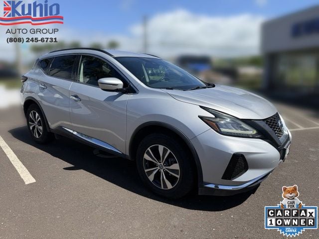 2020 Nissan Murano SV in Brilliant Silver Metallic — front three-quarter view