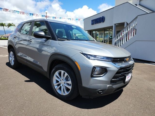 2023 Chevrolet TrailBlazer LS in Sterling Gray Metallic — front three-quarter view