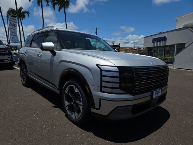 2026 Hyundai PALISADE Limited in Typhoon Silver Metallic — front three-quarter view