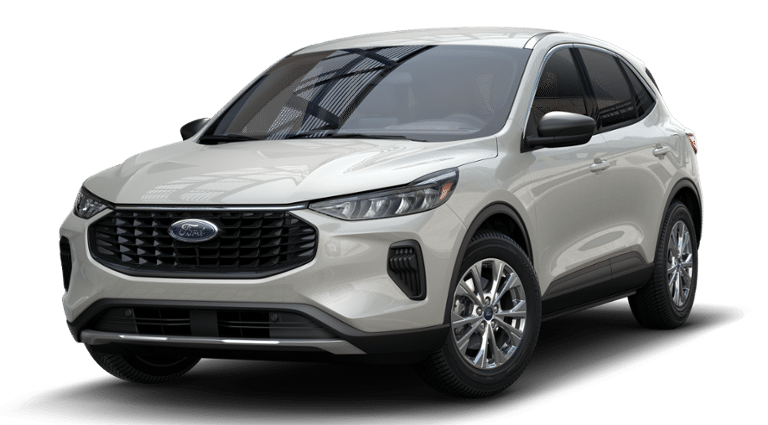 2023 Ford Escape Active in Oxford White — front three-quarter view