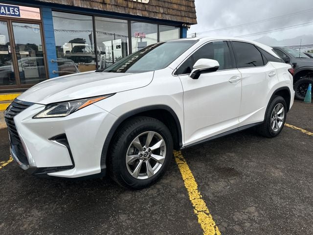 2018 Lexus RX 350 in White — front three-quarter view