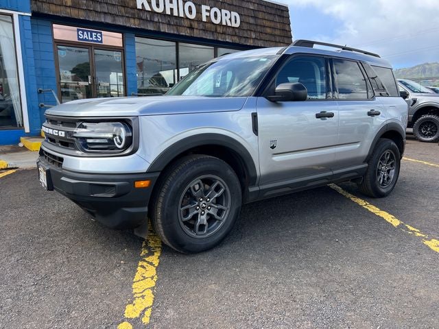 2022 Ford Bronco Sport Big Bend in Silver Metallic — front three-quarter view